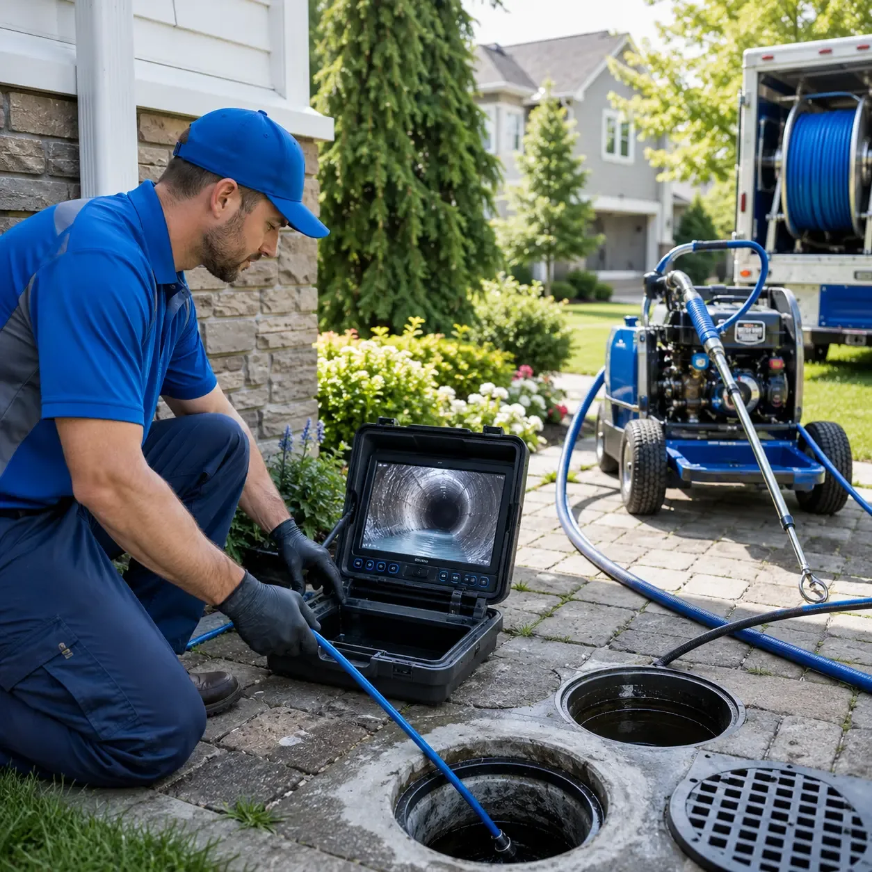Outdoor drain cleaning professionals serving Topton, PA