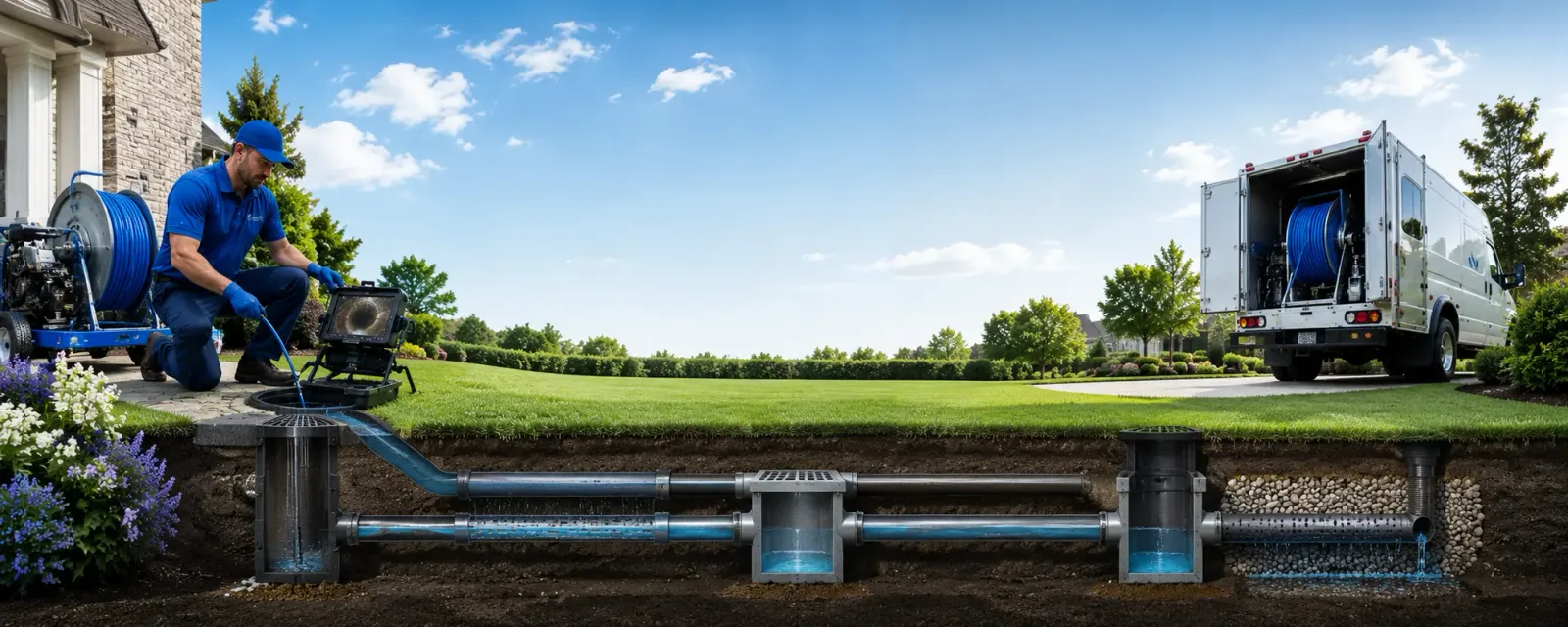 Outdoor drain cleaning information for Topton, PA